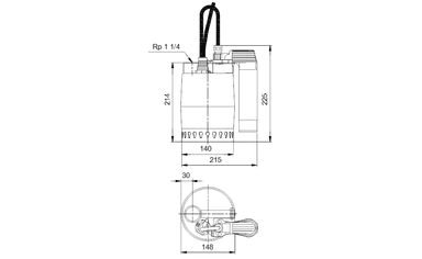 Grundfos UNILIFT KP250-AV-1 Dalgıç Pompa (1x220-230V)