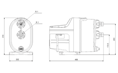 Grundfos SCALA1 3-45 Hidrofor (1x230V 50 Hz, 900 W)