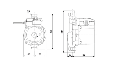 Grundfos UPA 15-90 Basınç Yükseltici Pompa (1x230V)