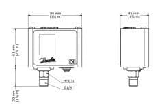 Danfoss KP 36 Basınç Şalteri (Presostat) – 2–14 bar, 060-110866