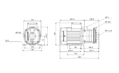 Grundfos CM5-5 A-R-A-E-AVBE F-A-A-N Yatay Çok Kademeli Santrifüj Pompa