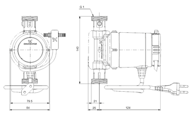 Grundfos COMFORT 15-14 BX TA Kullanım Suyu Sirkülasyon Pompası