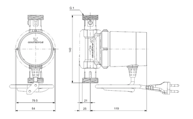 Grundfos COMFORT 15-14 BX Kullanım Suyu Sirkülasyon Pompası