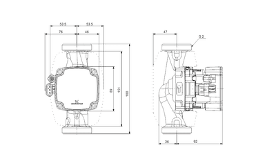 Grundfos ALPHA2 GO 32-75 180 Frekans Kontrollü Sirkülasyon Pompası (1x220-240V)