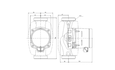 Grundfos ALPHA1 32-80 180 Frekans Kontrollü Sirkülasyon Pompası (1x230V)