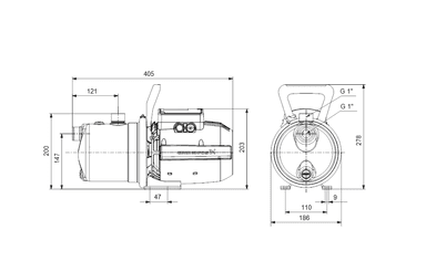 Grundfos JP 3-42 Kendinden Emişli Jet Pompa (1x230V)
