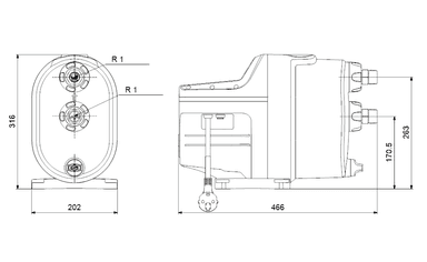 Grundfos SCALA1 5-55 Kompakt Hidrofor (1x230V)