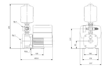 Grundfos CMBE3-93 I-U-C-C-D-A Frekans Kontrollü Hidrofor (1x200-240V)