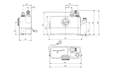 Grundfos Sololift2 WC-1 Atık Su Terfi Ünitesi