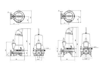 Grundfos SEG.50.26.2.50B Parçalayıcılı Atık Su Dalgıç Pompası
