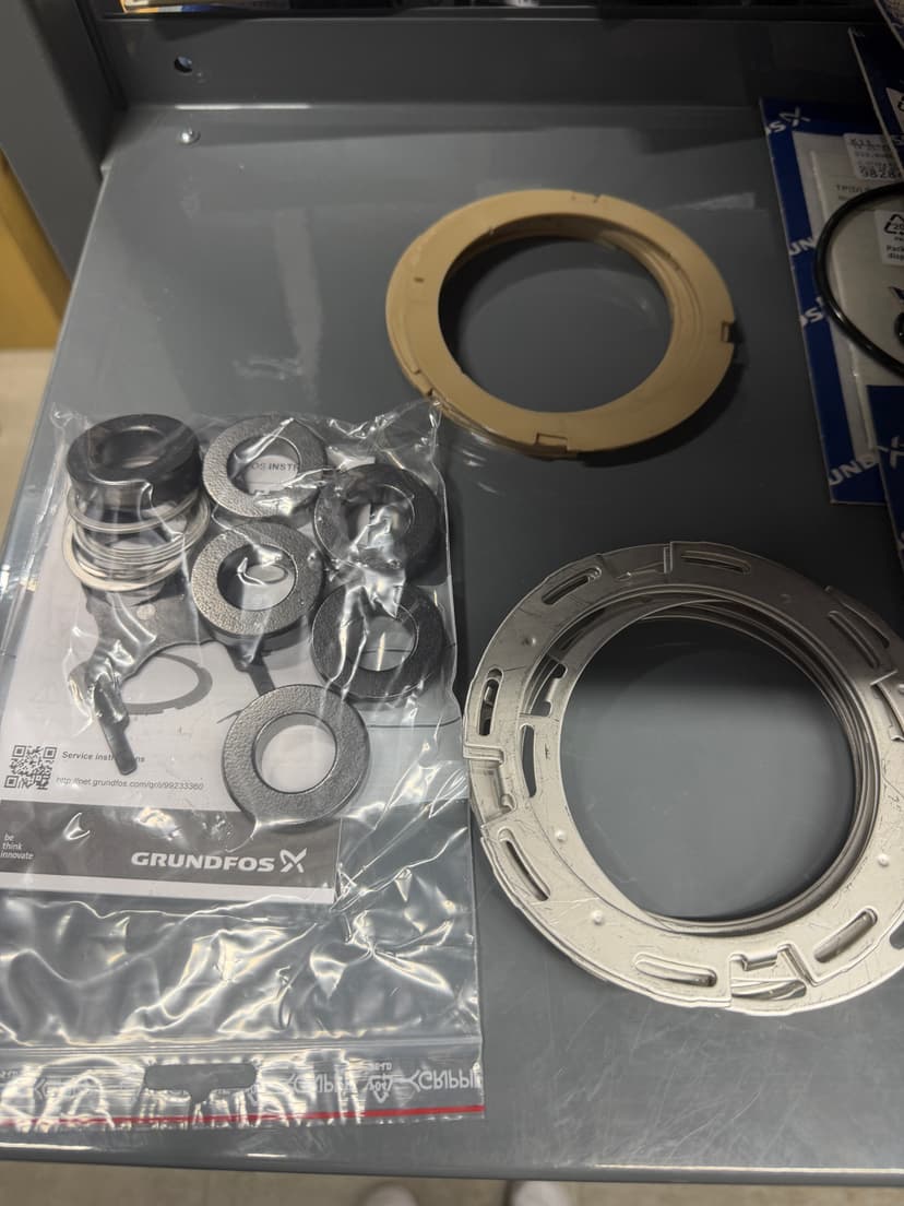 Grundfos Aşınma Parçası Kiti – Wear Part Kit CR/CRN 95 (5–8 Kademe) Grafit D22