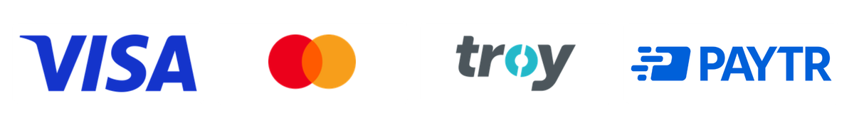 Visa, Mastercard ve Troy ile PayTR güvenli ödeme